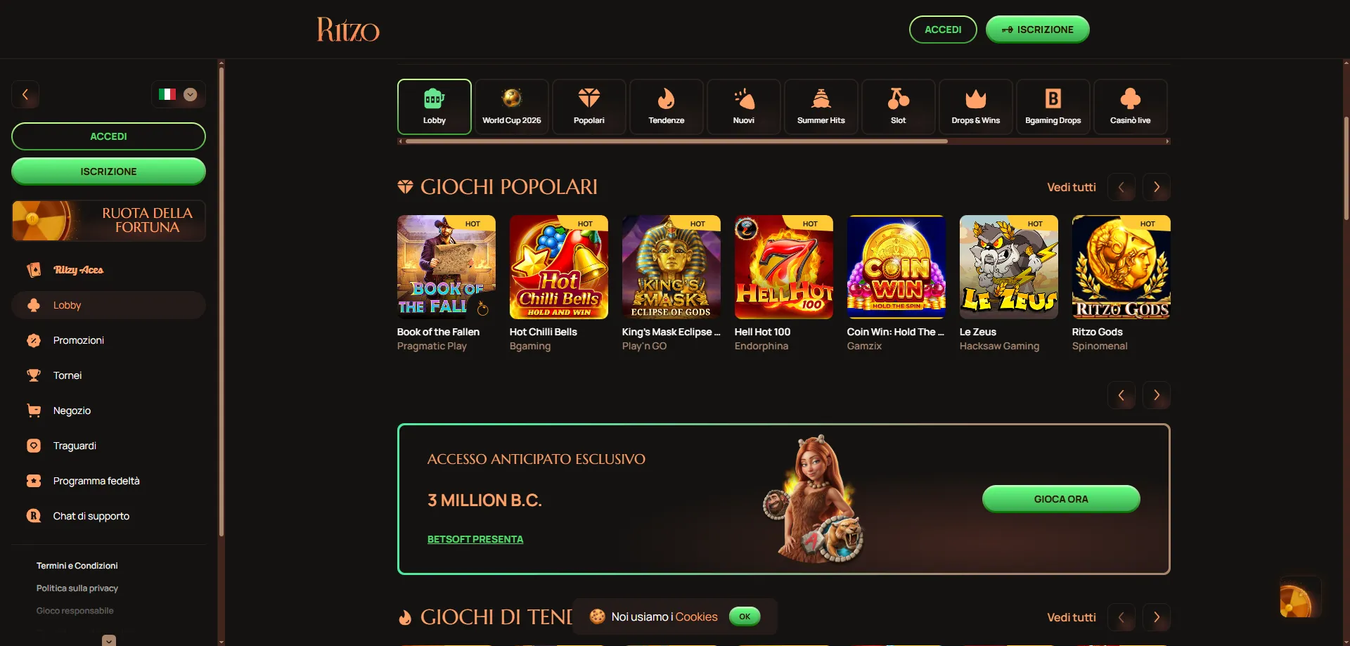 Ritzo Casino mobile app — gioca su smartphone e tablet 2026