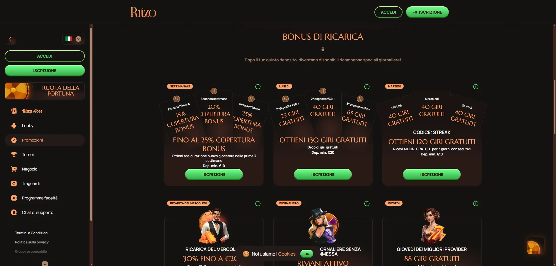 Strategie bonus Ritzo Casino — come prelevare le vincite 2026