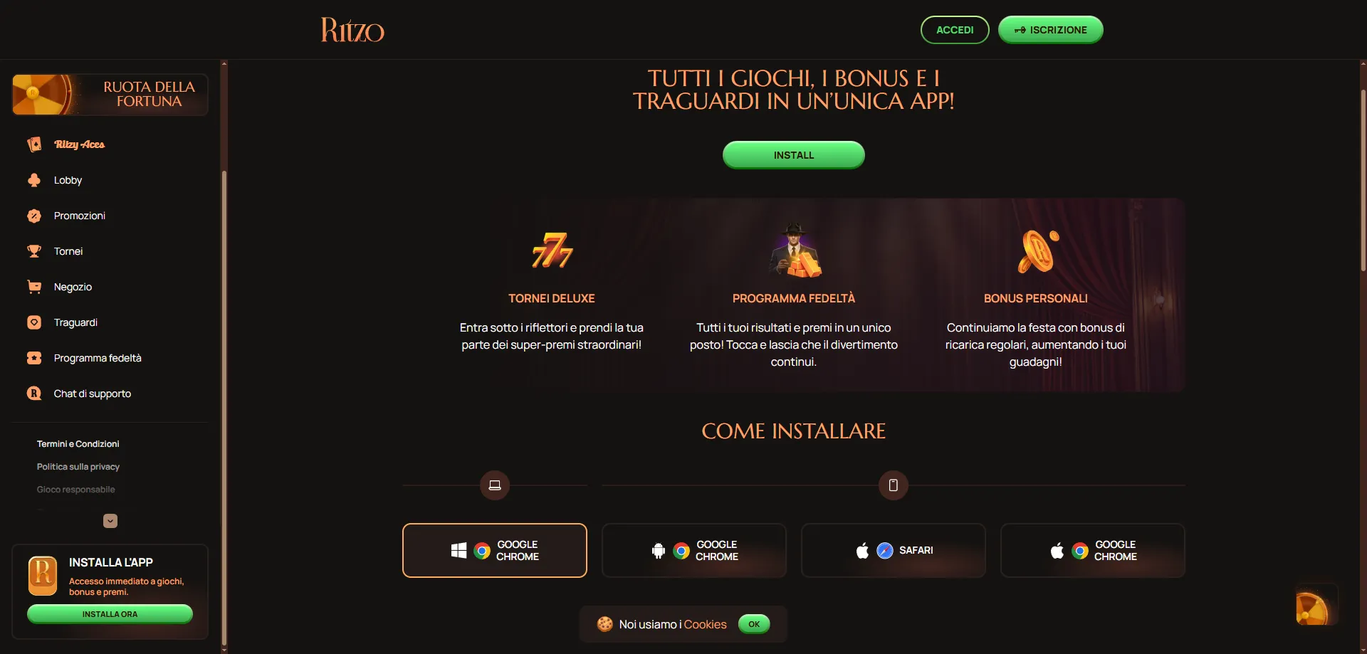 Supporto clienti Ritzo Casino — chat live e assistenza 2026
